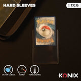 Protege-cartes - KONIX - Hard Sleeves - 25 pochettes - Compatible Magic The Gathering, Pokémon - Transparent