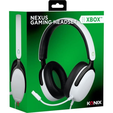 Casque gaming circum-aural filaire - KONIX - Nexus Xbox Series X|S - Haut-parleurs 40 mm - Microphone - Jack 3.5 mm - Câble 1,5 m
