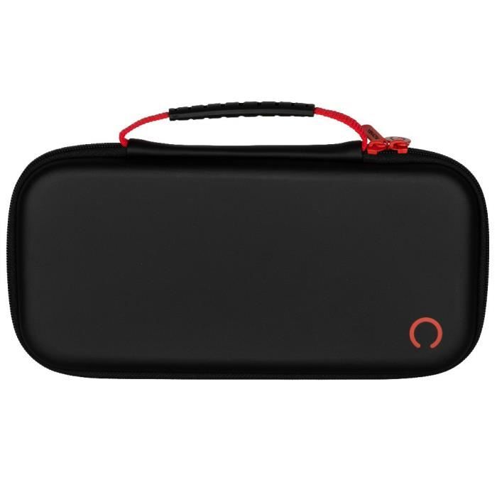 Housse de protection et transport - KONIX - Console Nintendo Switch 2 - Filet rangement accessoires - 8 compartiments jeux - Noir