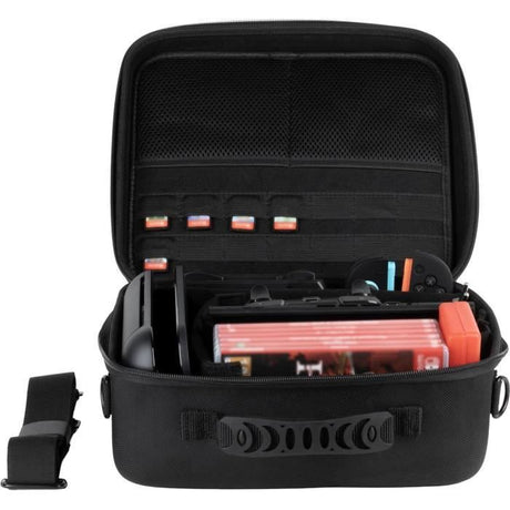 Sacoche de protection et transport - KONIX - Big Carry Case Nintendo Switch 2 - Rangement accessoires - 14 compartiments jeux - Noir