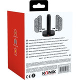 Station de rechargement - KONIX - 2 paires de manettes Joy-Con - Indicateur de charge LED - Connexion USB-A - Noir