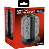 Station de rechargement - KONIX - 2 paires de manettes Joy-Con - Indicateur de charge LED - Connexion USB-A - Noir