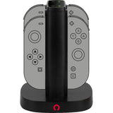 Station de rechargement - KONIX - 2 paires de manettes Joy-Con - Indicateur de charge LED - Connexion USB-A - Noir