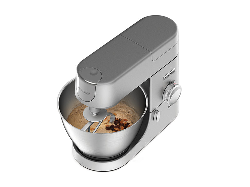 Robot pâtissier Chef - KENWOOD - KVC3100S - Bol Inox 4,6 L - Pétrin, fouet et batteur inclus - 1000 W - Argent