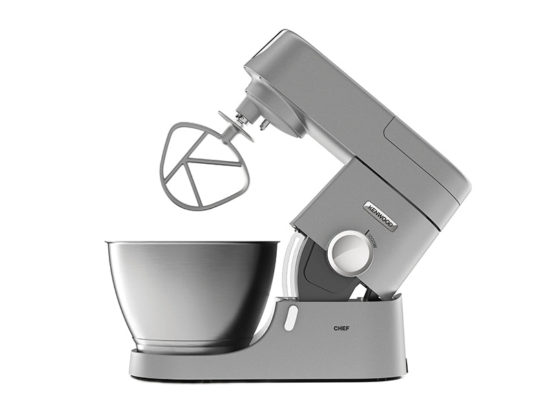 Robot pâtissier Chef - KENWOOD - KVC3100S - Bol Inox 4,6 L - Pétrin, fouet et batteur inclus - 1000 W - Argent