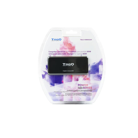 Chargeur universel TooQ 65W - 8 embouts (Noir)