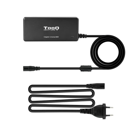 Chargeur universel TooQ 65W - 8 embouts (Noir)