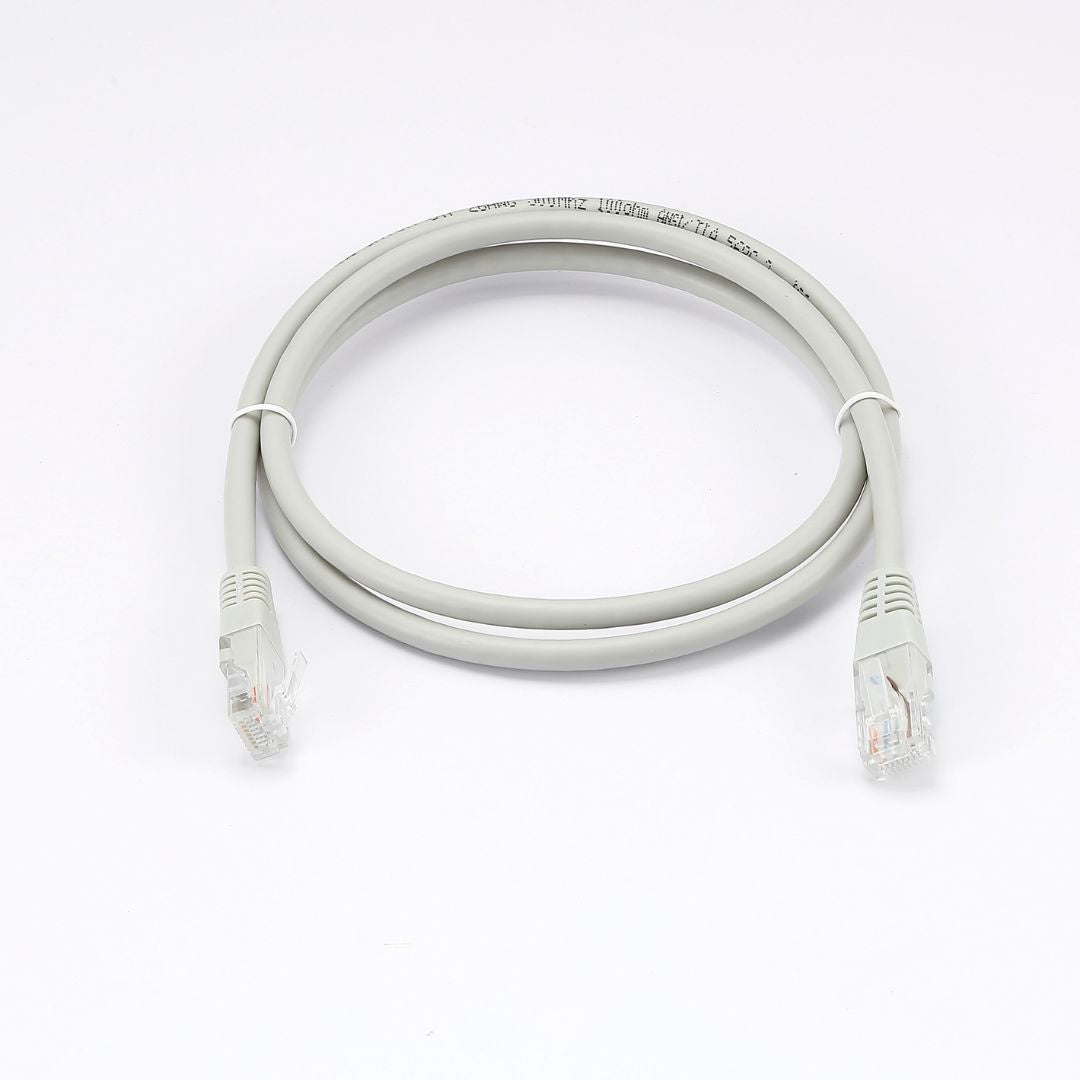 C ble RJ45 Male/Male droit CAT6A U/UTP - Longueur 1M - Gris - en sachet