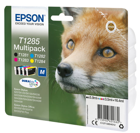 EPSON Multipack T1285 - Renard - Noir, Cyan, Magenta, Jaune (C13T12854012)