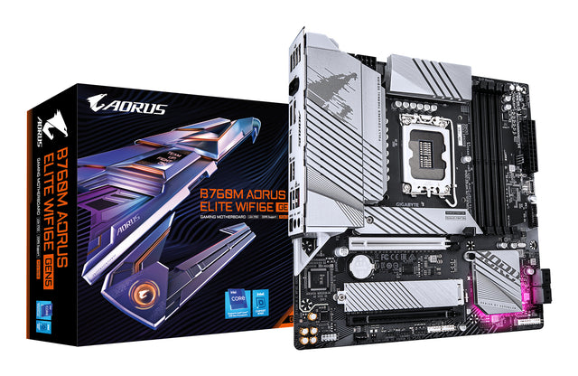 Carte mere - GIGABYTE - B760M A E WF6E GEN5 - Format Micro-ATX - Chipset Intel B760 - WiFi 6E & PCIe 5.0