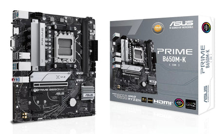 Carte mere - ASUS - PRIME B650M-K - AMD B650 - Emplacement AM5 micro ATX