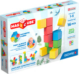 Blocs magnétiques - GEOMAG - Set créatif - 16 pieces - Éducatif - Plastique recyclé - Des 12 mois