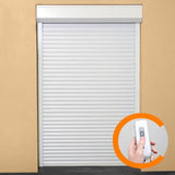 Volet roulant H220 cm x L120 cm PVC recoupable en largeur et hauteur - Manoeuvre Èlectrique radio - Coloris Blanc -