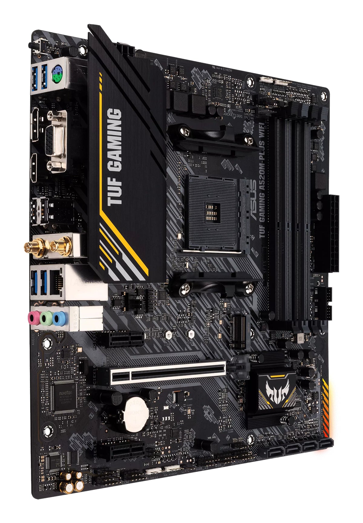 Carte mere - ASUS - TUF GAMING A520M-PLUS WIFI - AMD A520 - Emplacement AM4 micro ATX