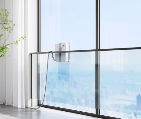 ECOVACS WINBOT Mini - Robot de Nettoyage de vitres - Design Compact - Double Buses avec pulvérisation ultrasonique