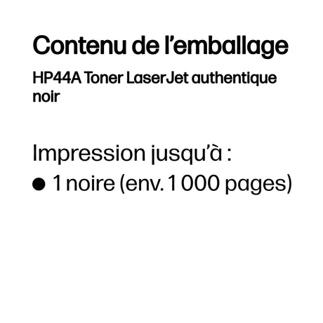 Cartouche d'encre Hp TONER 44A NOIR