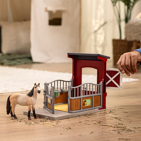 Coffret Box avec Jument Mustang, Figurine réaliste, Taille 24 cm, SCHLEICH 42724 Farm World, Des 4 ans
