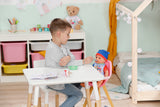 Poupon - BABY BORN - Jonas - 10 fonctions réalistes - 10 accessoires - Bleu et Rouge - 43cm - Des 3 ans
