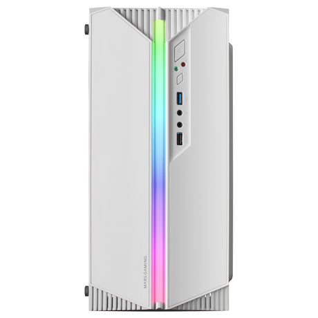 Boitier Mini Tour Micro ATX Mars Gaming MC-S1 RGB avec panneau vitré (Blanc)