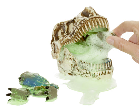 GrossMos - Tete de dinosaure géante - Découvre tes mini dinosaures dans le slime - 4 modeles a collectionner - Aléatoire