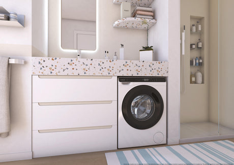 Lave-linge hublot CANDY CW50-BP12307U1-S - 5kg - 1200 tours/min - Classe A - Connecté - Blanc