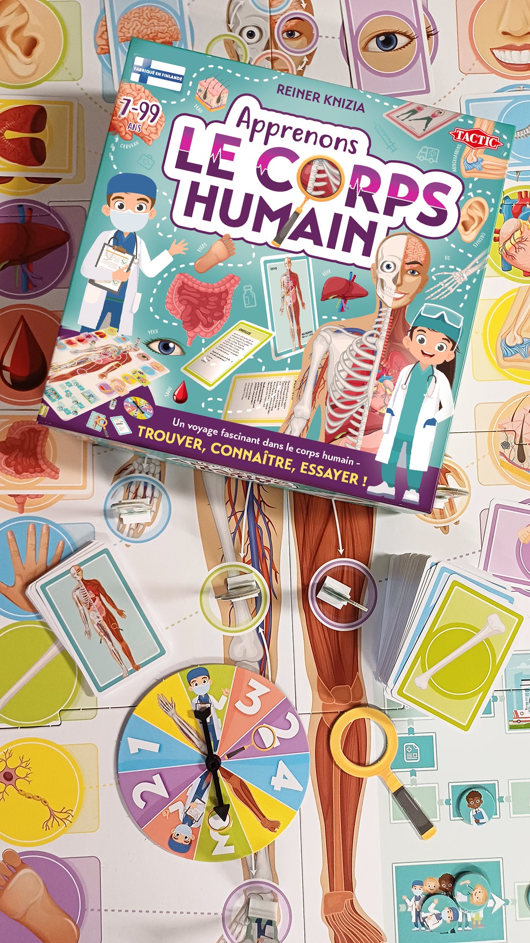 Apprenons le corps humain - Jeu éducatif - TACTIC - 2 joueurs et plus - Des 7 ans