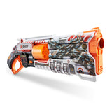 Blaster Verrouillable - ZURU - XSHOT Skins Lock Gun - Blaster avec combinaison de verrouillage et canon rotatif a 8 fléchettes