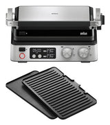 Grill multifonctions - BRAUN - Multi Grill 7 - 2000 W - 3 positions de chauffe - Noir / Acier
