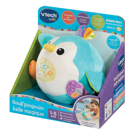 VTECH BABY -  ROULI'PINGOUIN BALLE MAGIQUE - Multicolore