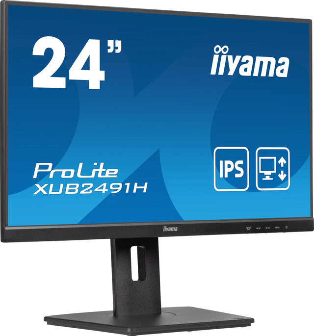 Ecran PC - IIYAMA - 23,8 - Full HD - 100Hz - Dalle IPS - 0.5ms - Pied réglable + Pivot - Prolite XUB2491H-B1