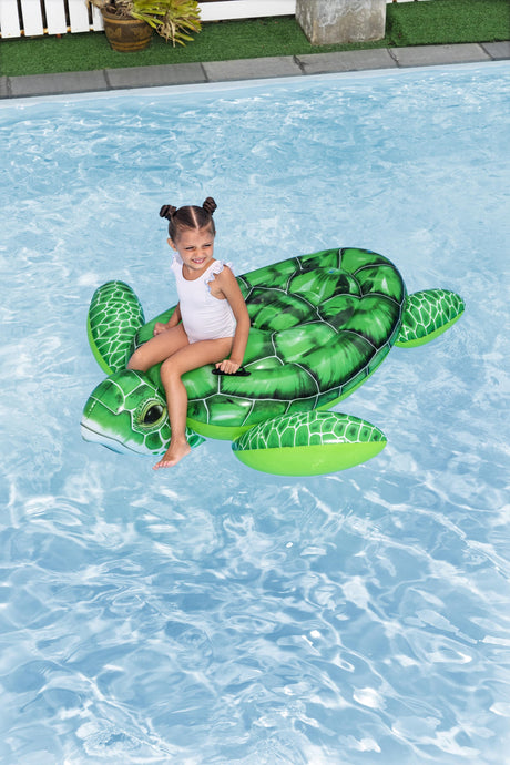 Bouée a chevaucher - Bestway - Tortue - 153 x 140 x 38 cm