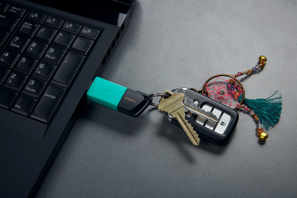 Clé USB 3.2 Kingston DataTraveler Exodia M - 256Go (Turquoise/Noir)