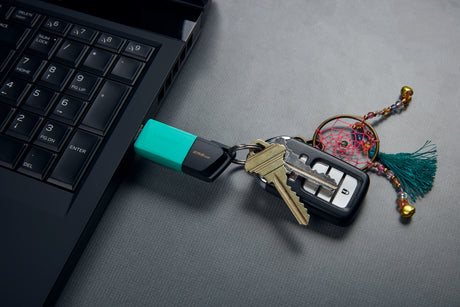 Clé USB 3.2 Kingston DataTraveler Exodia M - 256Go (Turquoise/Noir)