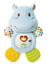 VTECH BABY - Hochet Croc'Hippo - Peluche Texturée Bleue