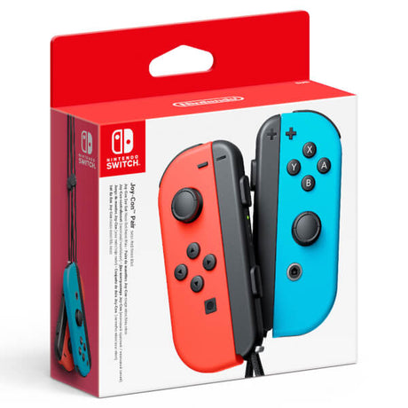 Paire de manettes Joy-Con Rouge Néon & Bleu Néon pour Nintendo Switch