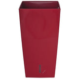 Pot de fleurs carré - RIVIERA - Eva New - Plastique - 37 x 37 x H 68,5 cm - 69 L - Rouge
