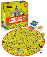 Jeu de Société - NATHAN - Mission Animaux - Observation et Rapidité - 250 Photos Réelles