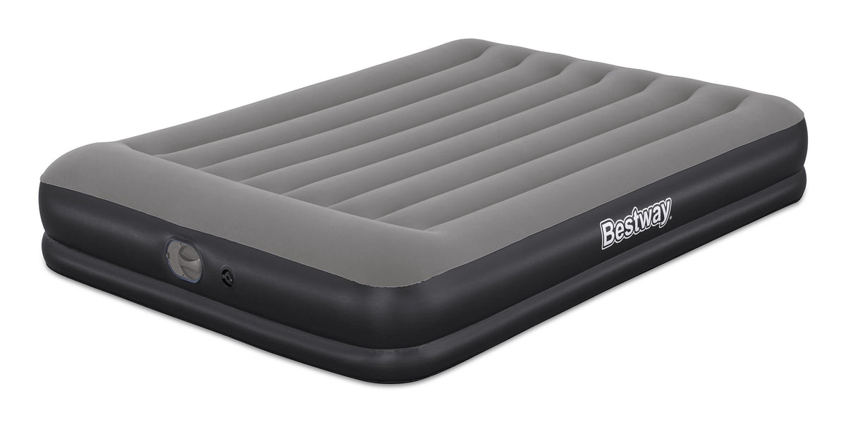 Matelas gonflable - BESTWAY - 671BU - Tritech Queen - 2 places, pompe USB intégrée, 2,03 m x 1,52 m x 36 cm