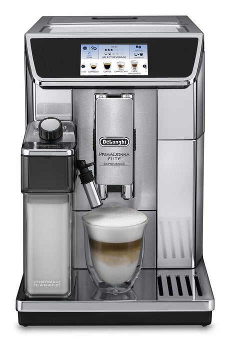 Machine expresso broyeur - De'Longhi - Primadonna elite - ECAM650.85.MS - 28 recettes - Gris