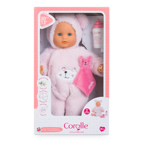 Mon Premier Poupon COROLLE - Bébé Calin Ourson d'Amour - 30 cm - 2 accessoires - senteur de vanille - des 18 mois