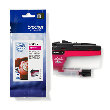 Cartouche d'encre LC427M - BROTHER - Magenta - 1500 pages - Pour Brother MFC-J6955DW, MFC-J6957DW, MFC-J5955DW et HL-J6010DW