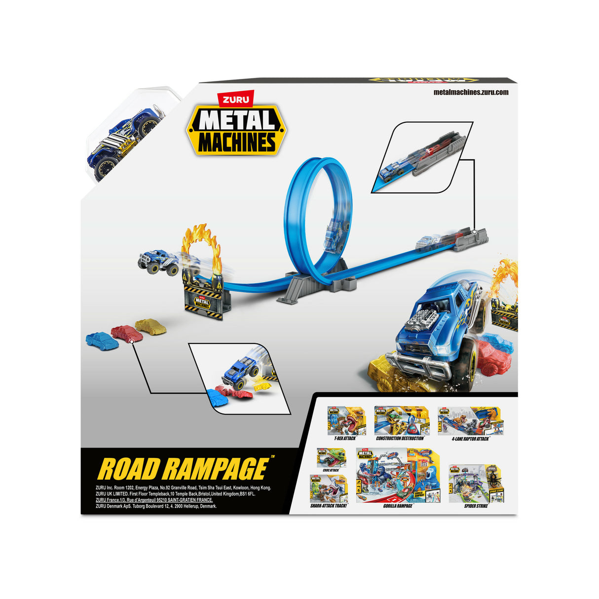 Jeux de construction - ZURU - Road Rampage Playset - 200 pieces - Snacks a collectionner - 6 modeles