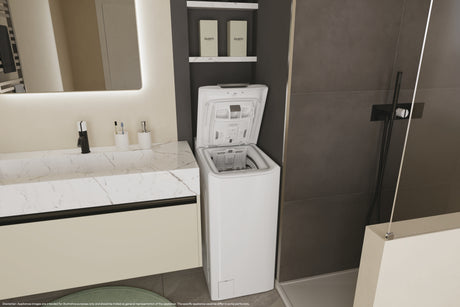 Lave-linge top CANDY TCA274TM4-S ProWash 500 -7 kg - 1200 trs/min - Connecté - Classe B - Blanc