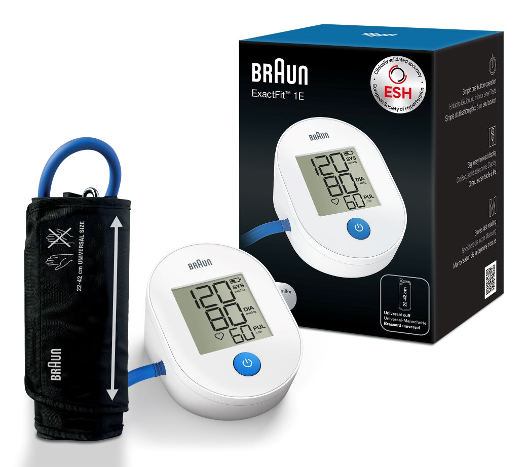 Tensiometre bras - BRAUN - ExactFit™ 1E - Blanc