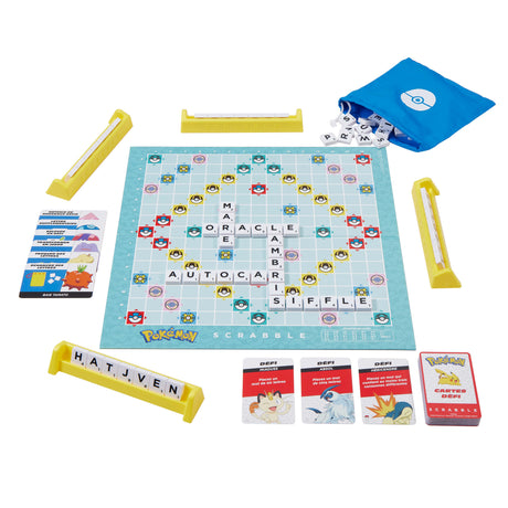 Scrabble Pokémon-Jeu de société familial avec 2 modes de jeu HXT27