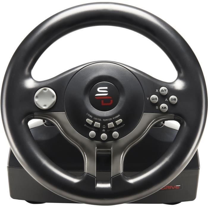 Volant de course - SUPERDRIVE - SV250 - Avec pédalier - Palettes - Vibrations - Multi-plateformes