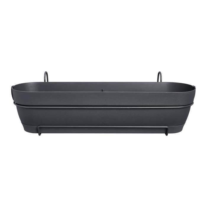 ELHO Balconniere VIBIA CAMPANA ALLIN1 Rectangulaire - 11 l  - Ø 70x26x17,7cm - Plastique - Anthracite