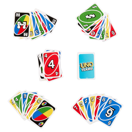 Jeu de carte - MATTEL - UNO Teams - Multicolore - 2 joueurs ou plus - a partir de 7 ans