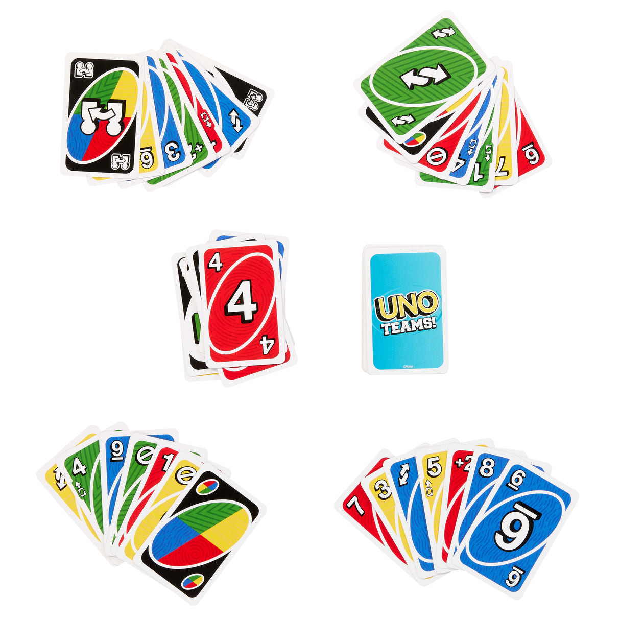 Jeu de carte - MATTEL - UNO Teams - Multicolore - 2 joueurs ou plus - a partir de 7 ans
