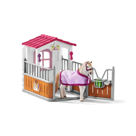 Box avec jument Lusitanienne, coffret figurines schleich 42368 HORSE CLUB, avec 12 éléments dont 1 cheval schleich inclus, des 5 ans